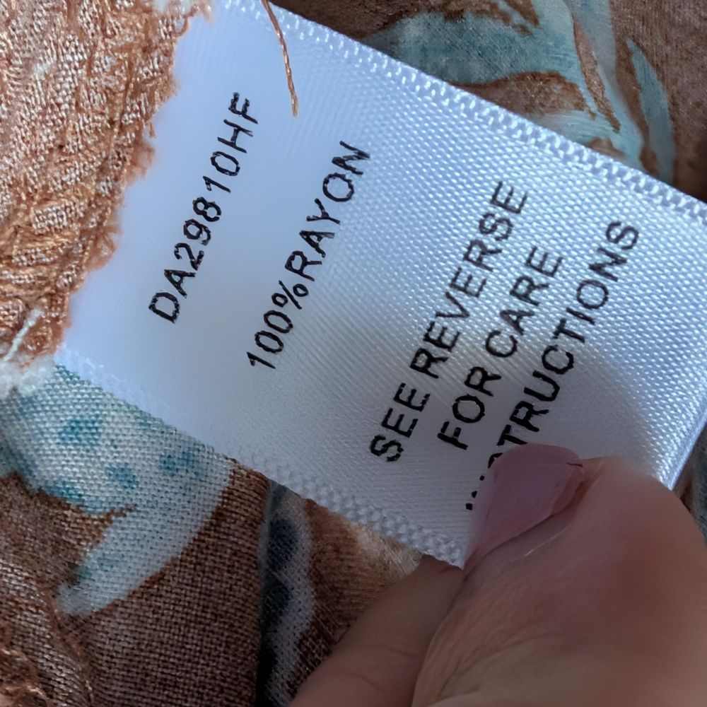 EUC Baltic Born Adria Mini Dress in Camel and Blue - Picture 11 of 16